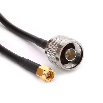 SMA Мужской-N Тип мужской RG58 кабель с косичкой 50 см Разъем Wifi Антенные кабели