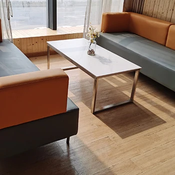 Металлические журнальные столики в скандинавском стиле, Минималистичный Роскошный Дизайн журнальных столиков в центре, Современный стол, Подходящая мебель для дома