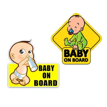 Наклейка Baby On Board Для Безопасности Детей, Светоотражающие Автомобильные Знаки, Самоклеящаяся Предупреждающая Наклейка для Водителя