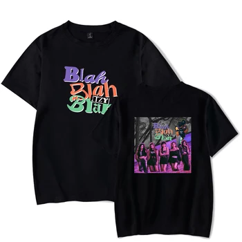 Футболка ITZY Boys Like You для женщин, новый альбом, бла-бла-бла, Летняя уличная одежда с коротким рукавом, повседневная футболка
