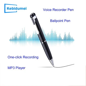 Цифровой диктофон объемом 32 ГБ, MP3-рекордер, ручка для записи звука WAV 192 Кбит /с, перезаряжаемый звуковой диктофон Perfession для встреч