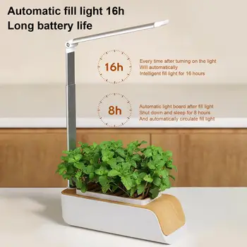1 Комплект хороших практичных светодиодных светильников для выращивания экологически чистых растений с высокой яркостью, светодиодные светильники для выращивания суккулентов, настольный горшок для плантатора