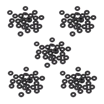 100 Штук масляных шайб с черным резиновым уплотнительным кольцом диаметром 5,6 мм толщиной 1,8 мм