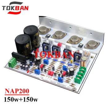 150 Вт * 2 NAP200 2-канальный Усилитель Платы Комплект Diy Высокой мощности Идеальный Вокальный Транзисторный Усилитель Платы Hi-Fi Аудио AC18 * 2-AC35 * 2