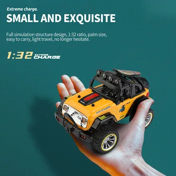 2023 1:32 322221 Электрический двухприводный внедорожник с дистанционным управлением 2.4G и легкой гоночной моделью, Детские игрушки