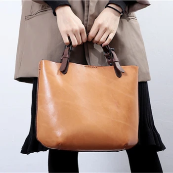 2023 Новая роскошная сумка через плечо из натуральной кожи, женские повседневные сумки большой емкости, Женские мягкие сумки через плечо