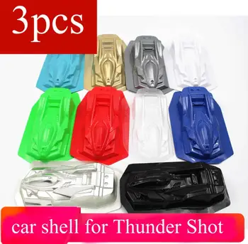 3шт Прозрачный / многоцветный корпус автомобиля, мягкий корпус капота автомобиля для модели автомобиля Thunder Shot Tamiya Mini 4WD