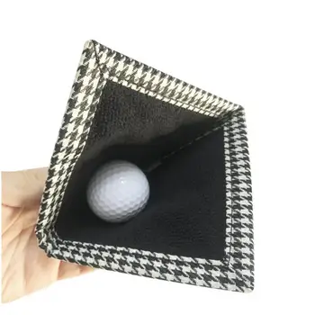 4 цвета полезного полотенца для чистки мячей для гольфа квадратной формы, двухстороннего полотенца для клюшки для гольфа на открытом воздухе