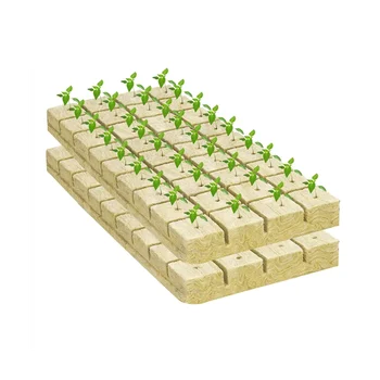 50шт гидропонных кубиков для выращивания растений из каменной ваты, кубики с беспочвенным субстратом, каменная пробка для рассады, блок для рассады