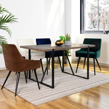 55-дюймовый промышленный прямоугольный обеденный стол Мебель для гостиной