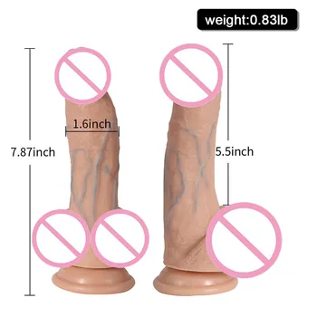 7,87-дюймовые вены, игрушки для взрослых для женщин, Мягкая удобная имитация Большого фаллоимитатора, реалистичный искусственный пенис большого размера для женщин