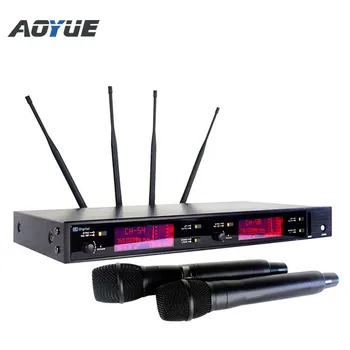 Aoyue 300m Цифровой Профессиональный беспроводной микрофон Музыкальное вокальное студийное оборудование для записи Ручной транзисторный микрофон UHF