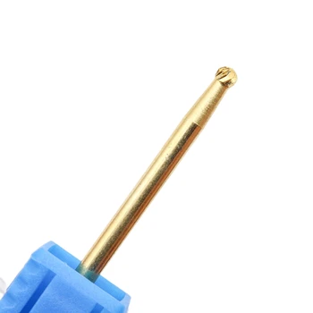 EasyNail Pro. Золотая кутикула в форме чистого шара из карбида вольфрама, сверло для ногтей, пилочки для ногтей, аксессуар для электрической дрели для ногтей.