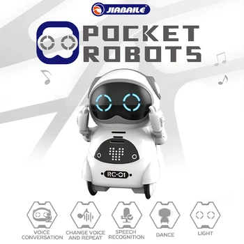 GOOLSKY 939A Карманный робот Игрушки Говорящий Интерактивный Диалог Запись распознавания голоса Поющий Танцующий Мини Радиоуправляемый Робот Игрушки Подарок