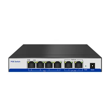 N45 CCTV активный 4 Порта 10/100 М PoE-Коммутатор Power Over Ethernet Для POE IP-Камеры Системные Сетевые Настольные Коммутаторы 2 порта Восходящей Линии связи