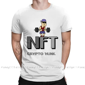 NTF Collector Crypto Hunk Pun Body Builder Хлопковая Футболка С Принтом Camiseta Hombre Для Мужчин, Модная Уличная Рубашка, Подарок