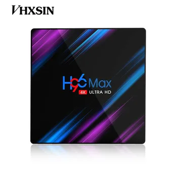 VHXSIN 20 шт./ЛОТ H96 Max android 9,0 H96MAX 3318 Rockchip 2 ГБ 4G 16 ГБ 32 ГБ 64 ГБ Android tv box 2,4 /5,0 G WiFi BT 4,0 4K