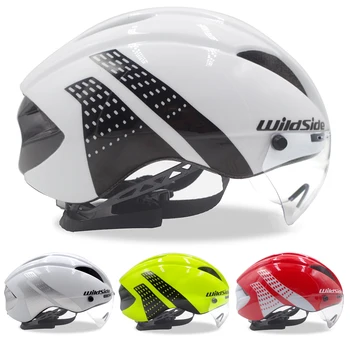 Аэро шлем tt time trial велосипедный шлем велосипедный шлем с линзами мужские женские очки race road Casco Ciclismo велосипедное снаряжение