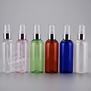 бесплатная доставка 30 шт./лот, пластиковая бутылка для порошка емкостью 100 мл, ПЭТ-розлив, толстостенные пластиковые бутылки