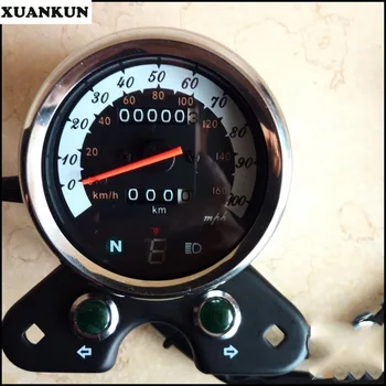 Винтажные мотоциклетные часы XUANKUN Cafe Racer GN с модифицированным прибором, одометром и таблицей