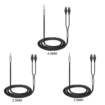 Гибкий кабель для обновления сбалансированной гарнитуры для HD650, HD600, HD660s, HD580 Кабель для гарнитуры из цинково-медного сплава, низкочастотный