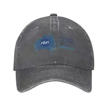 Графическая повседневная джинсовая кепка с логотипом национальной широкополосной сети, вязаная шапка, бейсболка