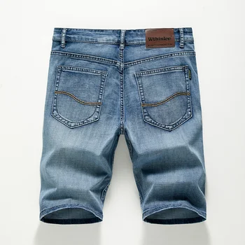 Джинсы Summer Sorts 2023 Мужские джинсовые брюки Stretc Темно-синего цвета Fasion Desin Мужские джинсы Slim Straight Мужские джинсы Sort ombre