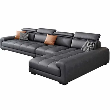 Диваны для гостиной, Моющийся диван, подушка для сидения глубиной 56 см, многоуровневая регулировка с износостойкостью и защитой от царапин, Дышащая