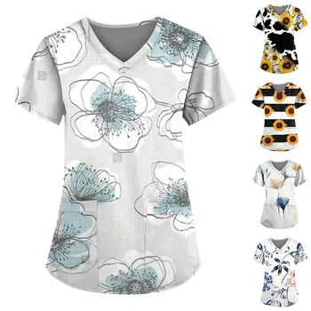 Женская одежда Y2k, уникальные модные повседневные рубашки, женские рубашки на лето, женские рубашки и топы с короткими рукавами в цветочек, камзолы