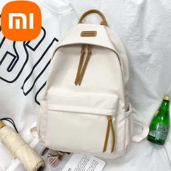 Женский рюкзак Xiaomi, новый школьный ранец большой емкости, простой повседневный рюкзак ученицы средней школы
