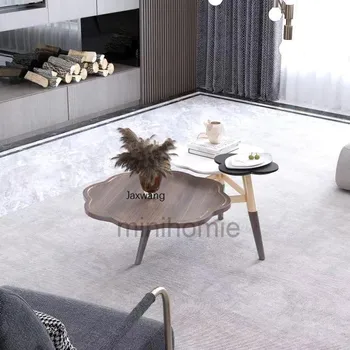 Журнальный столик в скандинавском стиле, современная минималистичная гостиная, роскошный столик в форме цветка нового китайского дизайна, маленькая прикроватная тумбочка для спальни m