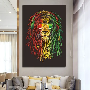 изготовленная на заказ абстрактная живопись beibehang, современная картина для украшения дома с животными, красочные 3D обои с изображением льва