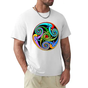 Кельтская подсветка - футболка Trinity Swirl II, блузка, мужские футболки с аниме с длинным рукавом