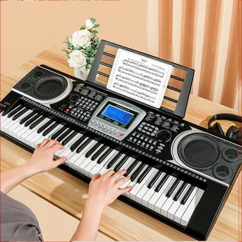 Клавиатура пианино Электронное пианино для взрослых 61 Клавиша Профессиональные Электронные музыкальные инструменты Teclado Controlador Midi LQQ15XP
