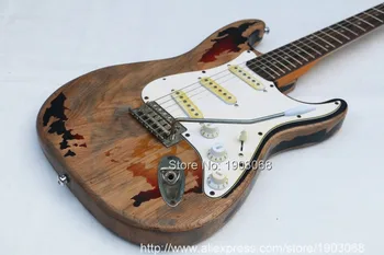 Классическая тяжелая электрогитара relic sunburst Rory Gallagher signature Stret, состаренная гитара ручной работы relic 10s, Лучшее качество