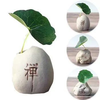 Креативная мини-керамическая ваза с ручной росписью, украшение для дома в китайском стиле, Подключаемый настольный керамический гидропонный цветок