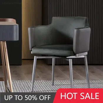 Кресло для отдыха в гостиной, переносное офисное кожаное кресло для отдыха, Эргономичная Мягкая спинка, дизайнерская роскошная мебель для салона Silla