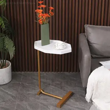 Легкий роскошный приставной столик простой угловой столик для гостиной домашний маленький приставной столик прикроватная тумбочка передвижной журнальный столик акриловый столик
