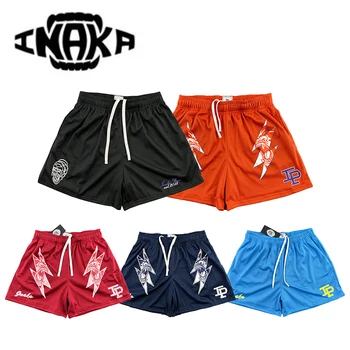Летние спортивные шорты INAKA POWER с двойной сеткой, быстросохнущие шорты, штаны для фитнеса, баскетбольные штаны, Пляжные шорты O08