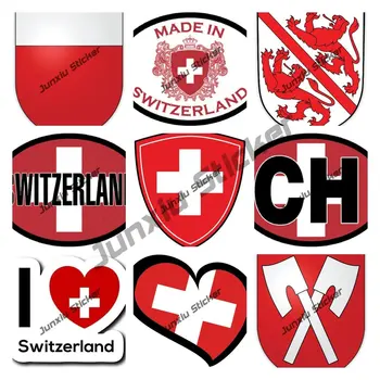 Люблю наклейку с флагом Швейцарии, наклейку с кодом страны Швейцарии, наклейку для дома, наклейку для ноутбука на бампер автомобиля, грузовика, фургона