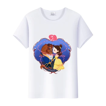 Милые женские летние футболки с героями мультфильмов Диснея 