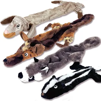 Милые плюшевые игрушки пищащий питомец волк кролик животное плюшевая игрушка собака жевать скрипучий свистящий звук белка собака игрушка juguete para perro