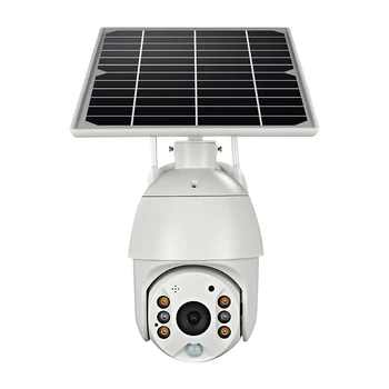 Мобильное управление приложением 5MP P2P UBOX Зарядка от солнечной энергии 4g Wifi Беспроводная Ip PTZ камера Облачное хранилище Цветная ночная инфракрасная камера