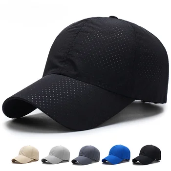 Мужская бейсболка из сетчатого материала, дышащие летние кепки, шляпа для папы, уличные рыболовные шапки, бейсболка для дальнобойщика Snapback