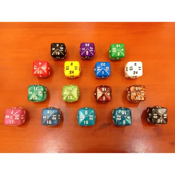 Набор кубиков 7 шт./лот, высококачественные 24-сторонние кубики