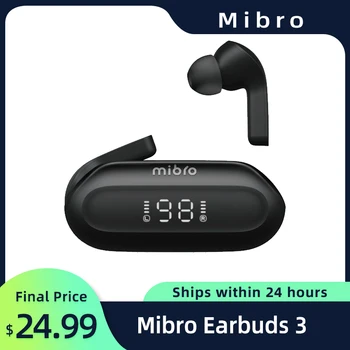 Наушники Mibro 3 TWS Bluetooth 5.3 IPX4 Водонепроницаемые Наушники с Шумоподавлением ENC HD Для звонков Сенсорным Управлением Спортивные Беспроводные Наушники