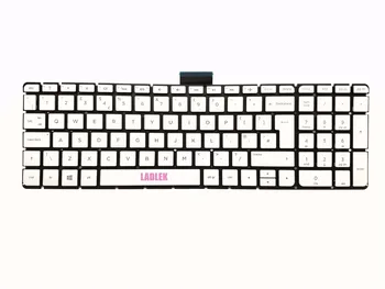 Новая британская клавиатура серебристого цвета с подсветкой для HP Envy 15-w000na 15-w001na 15-w003na