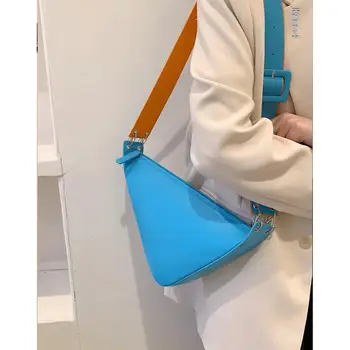 Новая сумка через плечо 2023 года, контрастная сумка через плечо, роскошная дизайнерская модная нагрудная сумка из искусственной кожи, сумка через плечо для женщин, милая сумочка