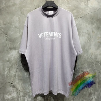 Ограниченная футболка Editon Vetements Для мужчин и женщин, футболки с буквенным принтом, топы, тройник