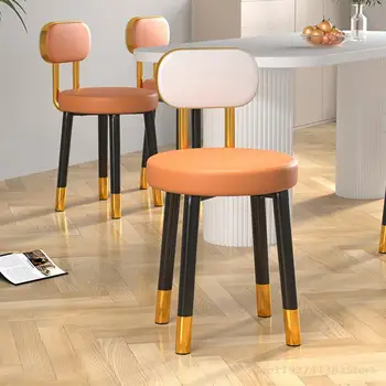 Одноместные Дизайнерские Обеденные стулья с длинным дизайном, Кухонные Эргономичные Современные Офисные Обеденные стулья, Мобильные шкафы, Итальянская мебель YX50DC